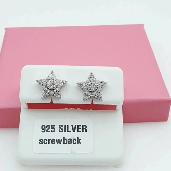 925 Sterling Silver Cubic Zirconia Earrings, U19254580 - Picture 3 of 11